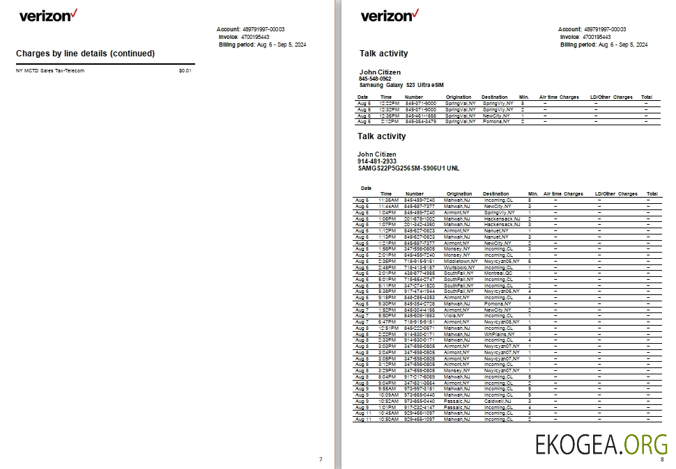 USA New Jersey Verizon utility 7 8 scr
